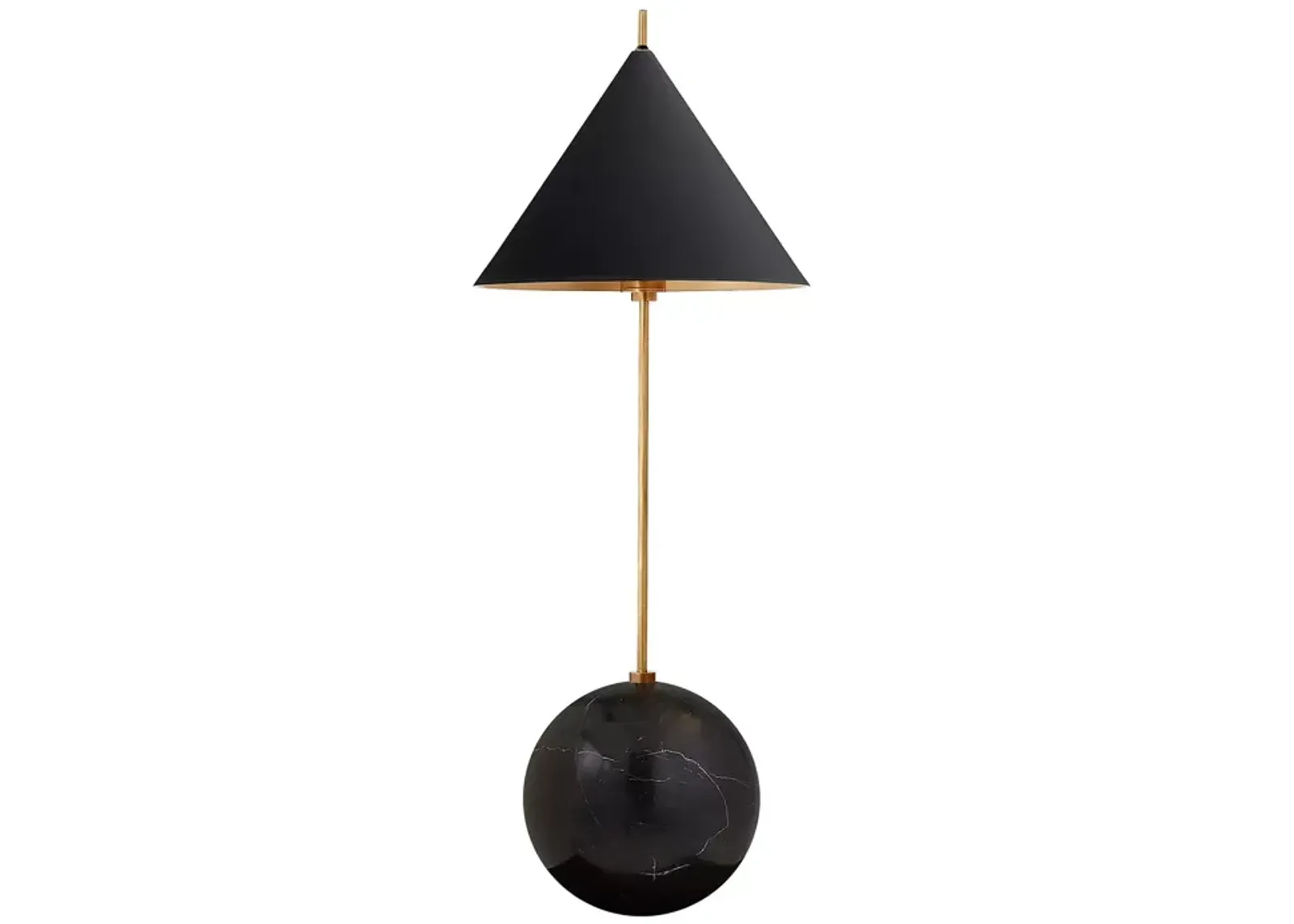 Kelly Wearstler Cleo Orb Base Black Desk Lamp