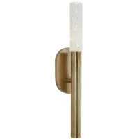Kelly Wearstler Rousseau Small Bath Sconce with Seeded Glass Shade