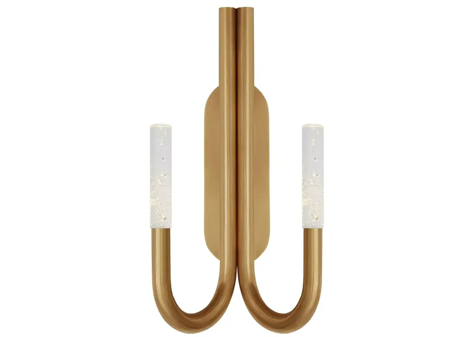 Kelly Wearstler Rousseau Double Wall Sconce, Seeded Glass