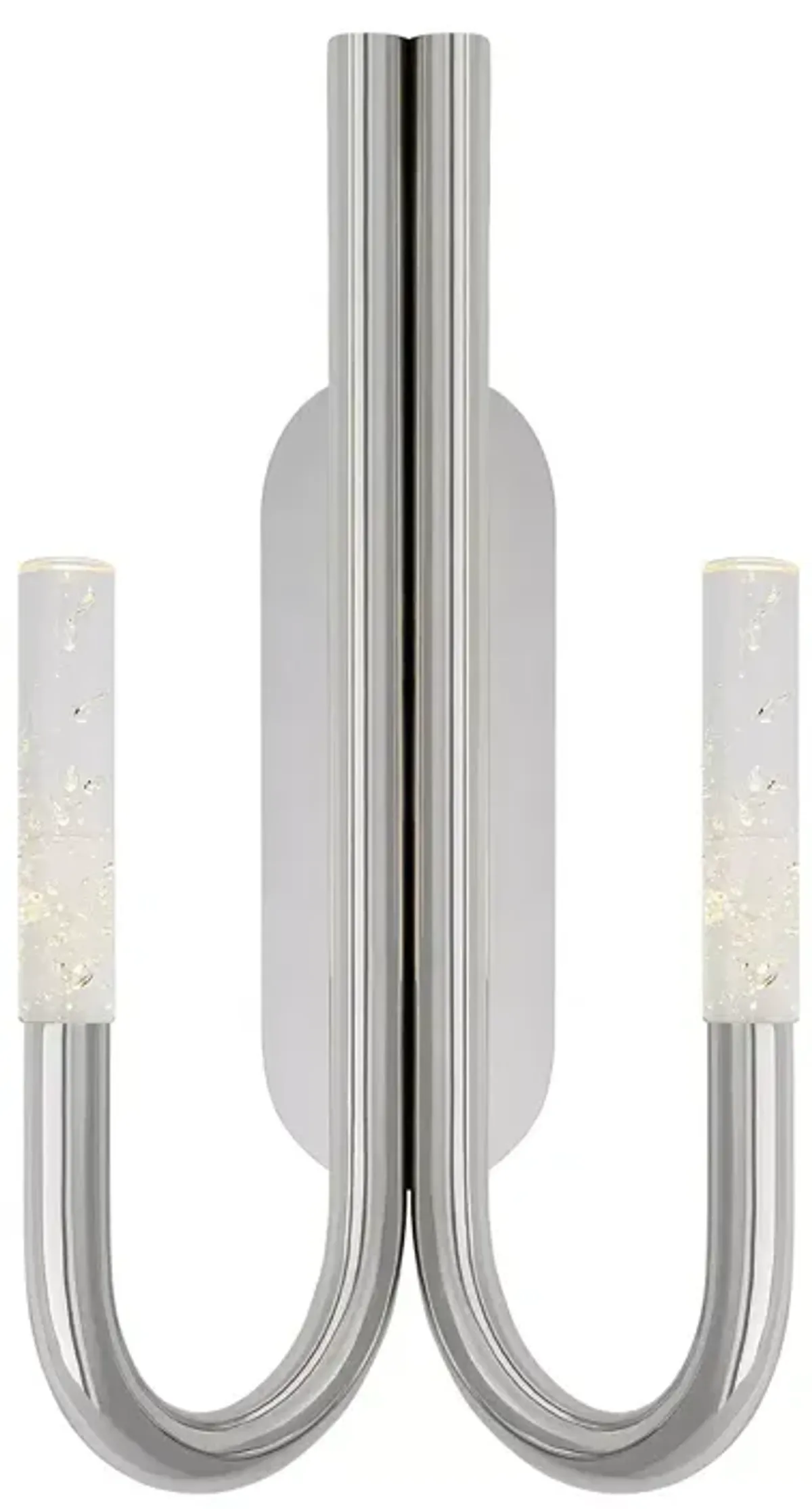 Kelly Wearstler Rousseau Double Wall Sconce, Seeded Glass