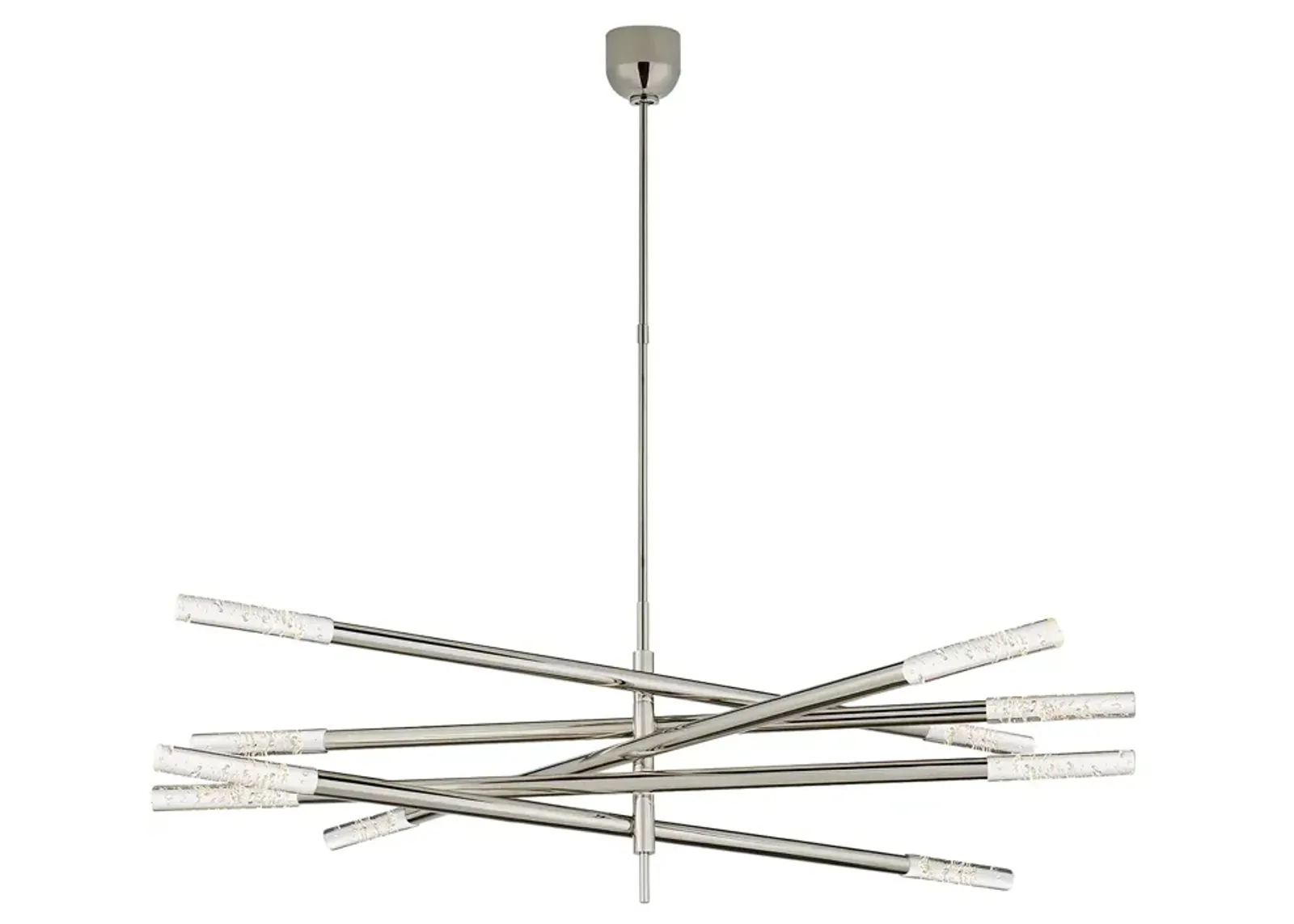 Kelly Wearstler Rousseau Grande 10 Light Articulating Chandelier with Seeded Glass