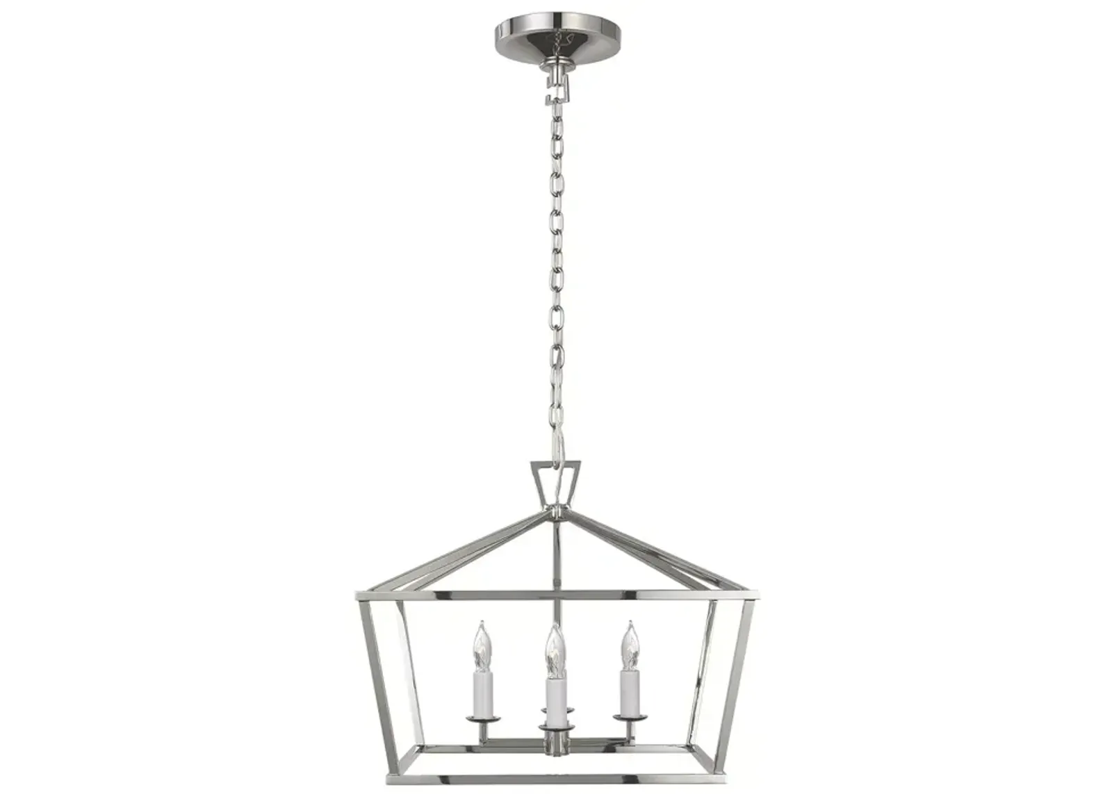 Chapman & Myers Darlana Small Wide Semi-Flush Mount Lantern