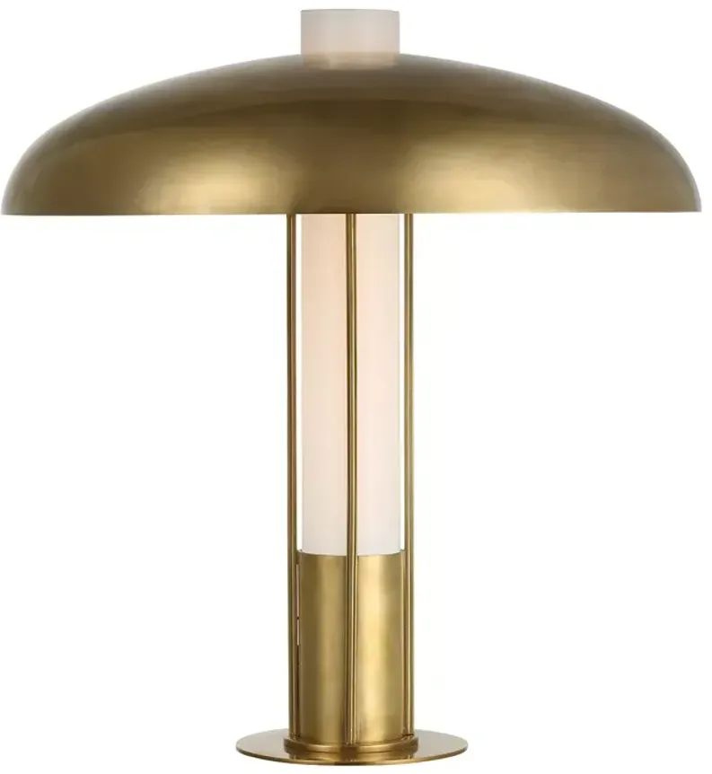 Kelly Wearstler Troye Medium Table Lamp with Antique Burnished Brass Shade