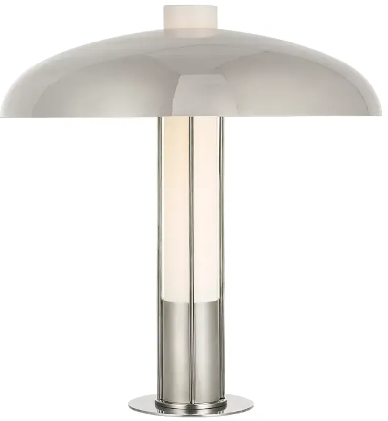 Kelly Wearstler Troye Medium Table Lamp with Polished Nickel Shade