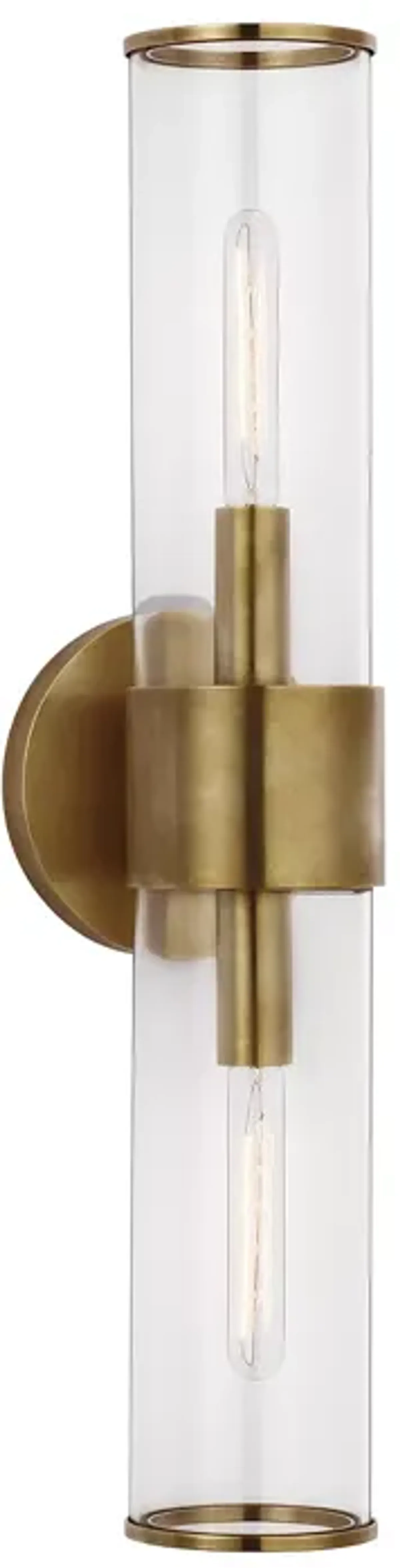 Kelly Wearstler Liaison Medium Sconce with Clear Glass Shade