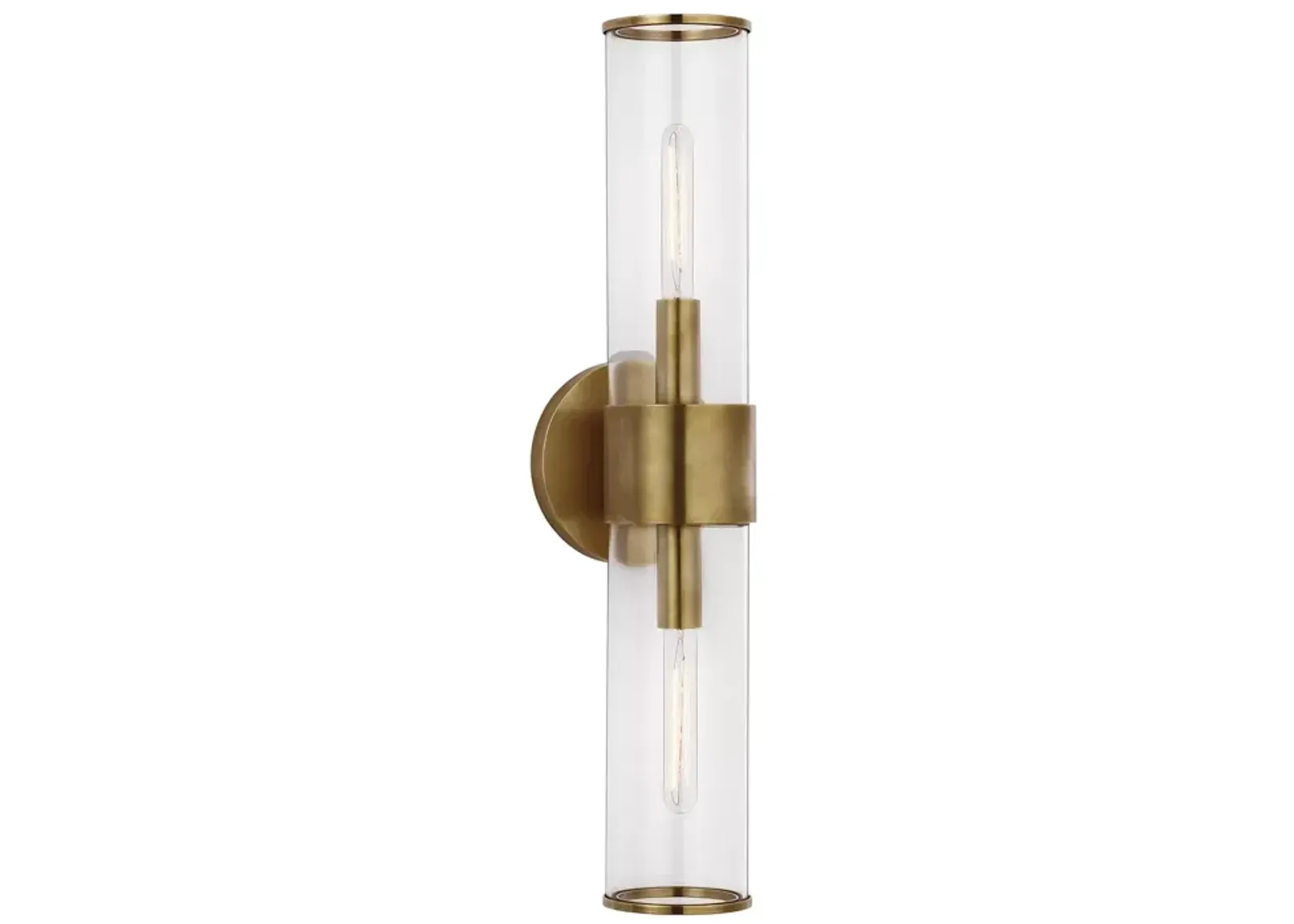 Kelly Wearstler Liaison Medium Sconce with Clear Glass Shade