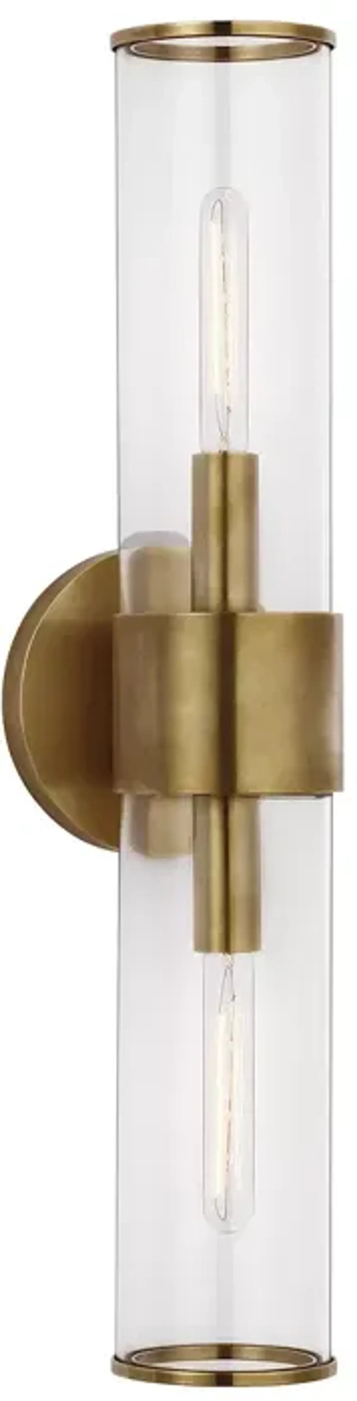 Kelly Wearstler Liaison Medium Sconce with Clear Glass Shade