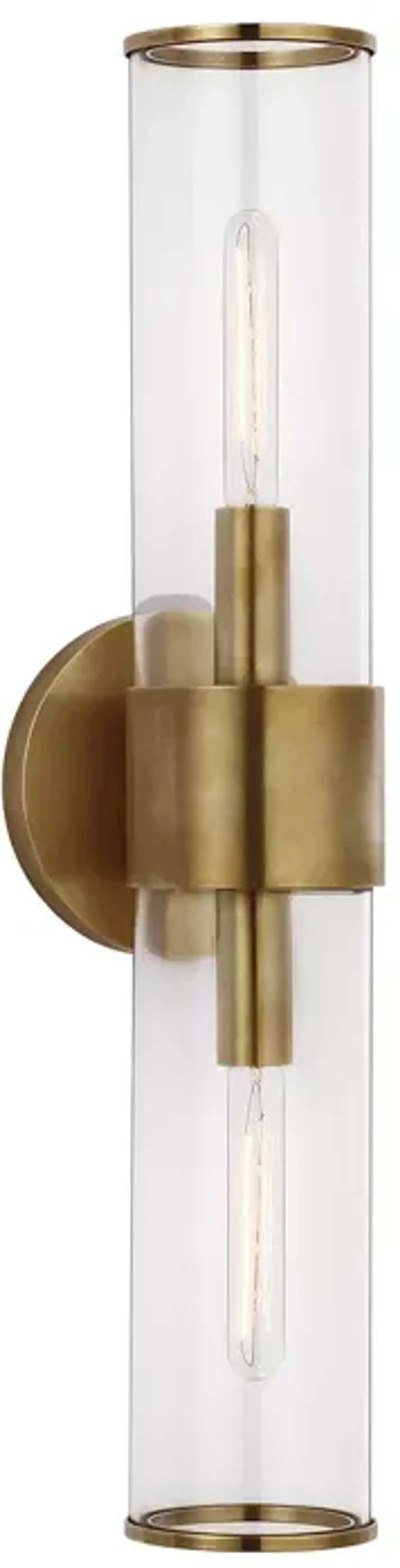 Kelly Wearstler Liaison Medium Sconce with Clear Glass Shade