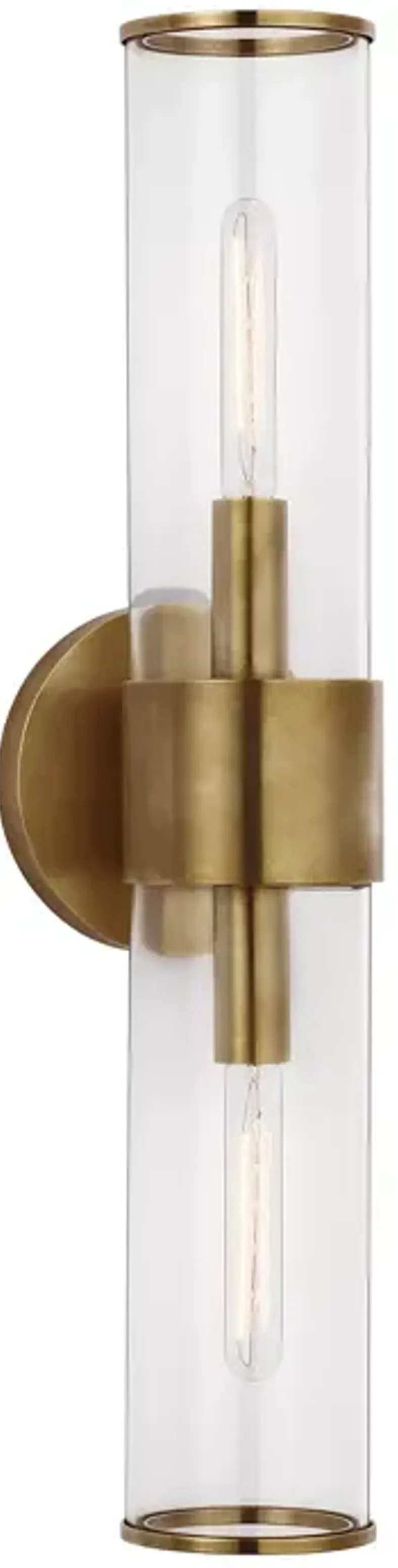 Kelly Wearstler Liaison Medium Sconce with Clear Glass Shade