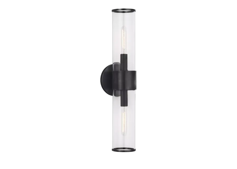 Kelly Wearstler Liaison Medium Sconce with Clear Glass Shade