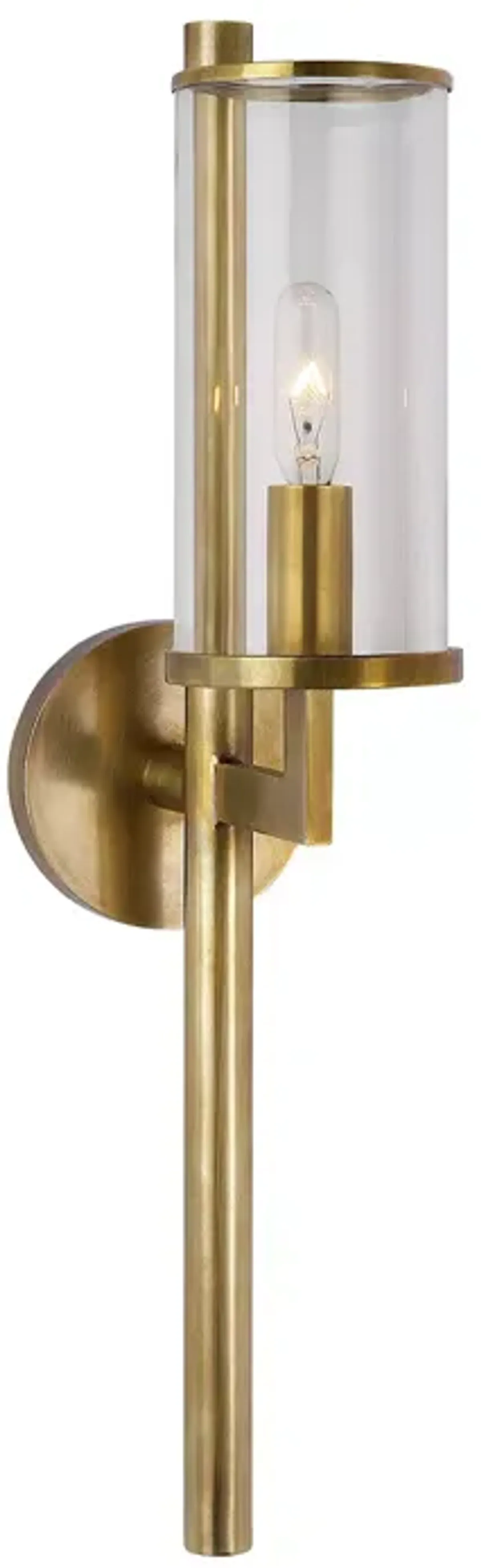 Kelly Wearstler Liaison Single Sconce with Clear Glass Shade