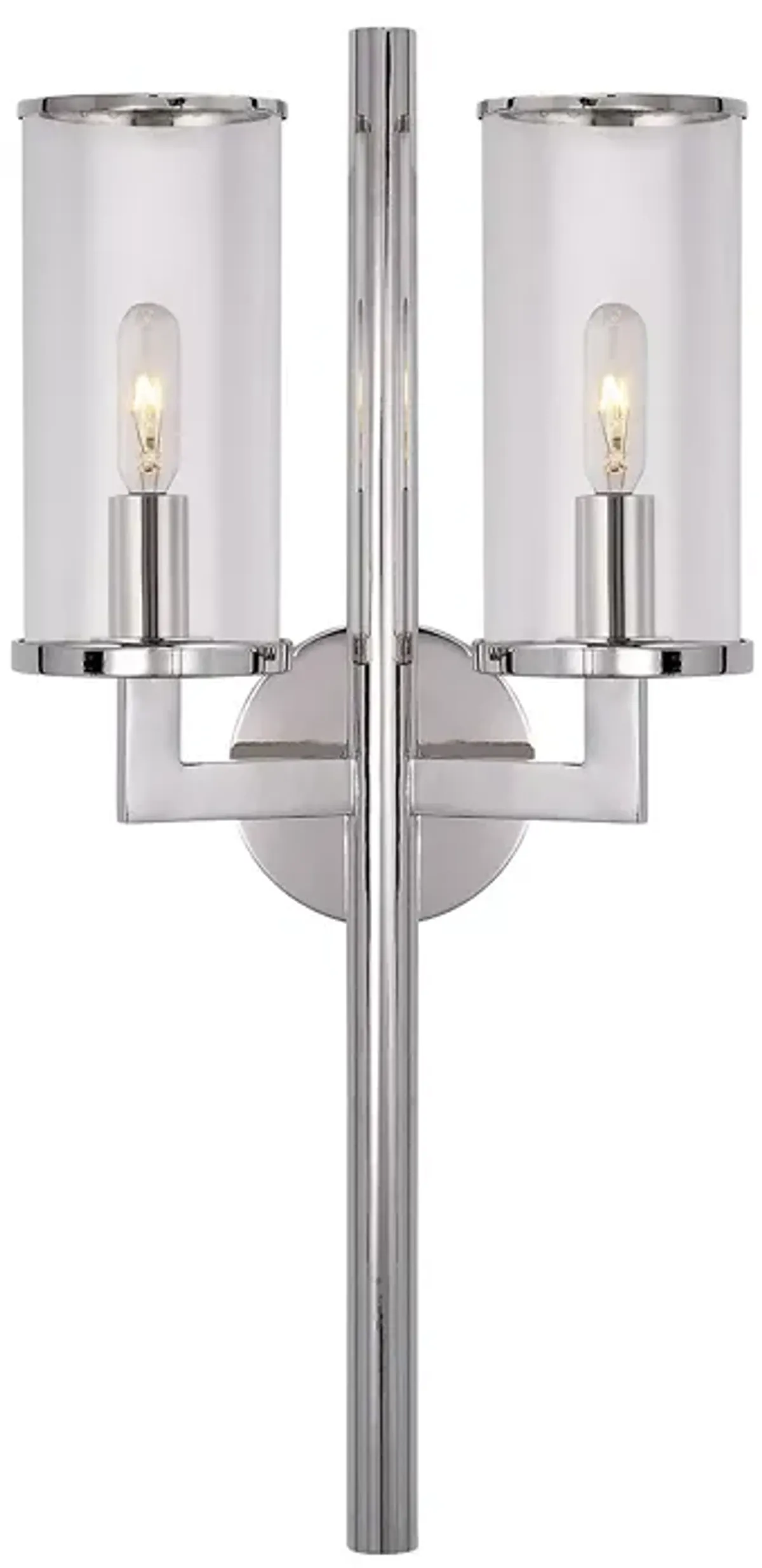 Kelly Wearstler Liaison Double Sconce with Clear Glass