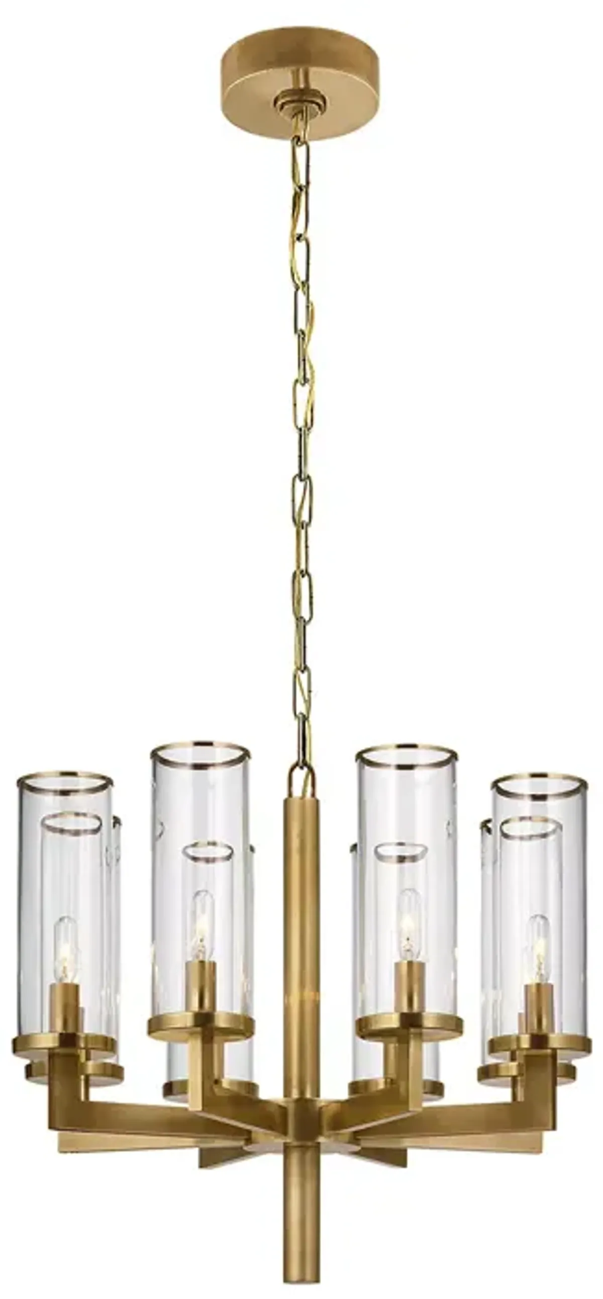 Kelly Wearstler Liaison Single Tier 8 Light Chandelier with Clear Glass