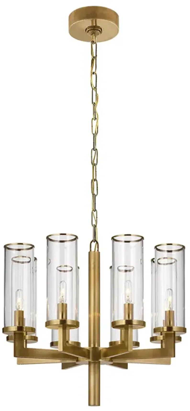 Kelly Wearstler Liaison Single Tier 8 Light Chandelier with Clear Glass