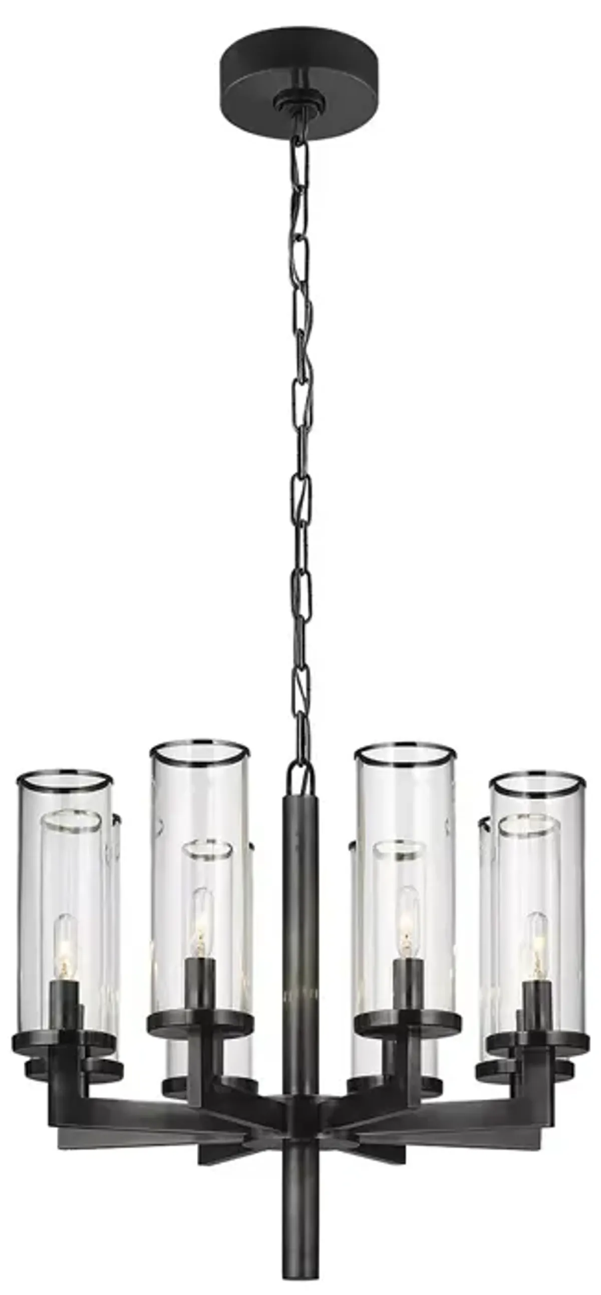 Kelly Wearstler Liaison Single Tier 8 Light Chandelier with Clear Glass