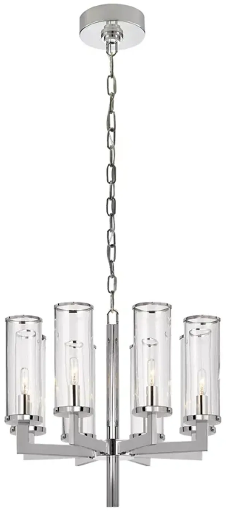 Kelly Wearstler Liaison Single Tier 8 Light Chandelier with Clear Glass