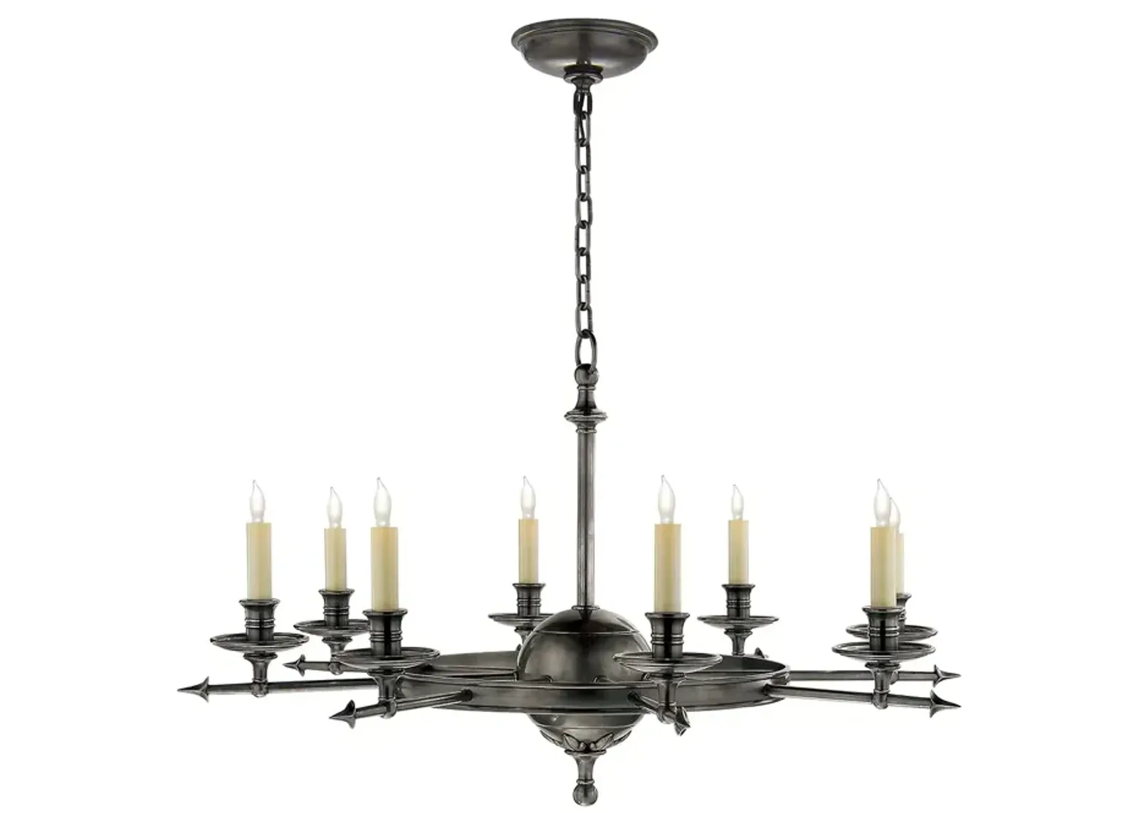 Chapman & Myers Leaf and Arrow Large Chandelier