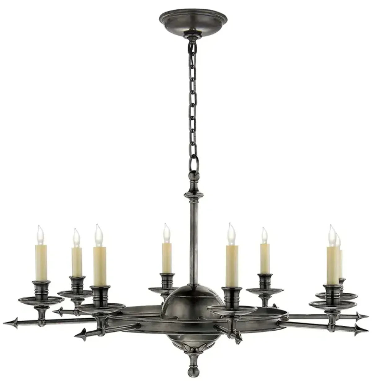 Chapman & Myers Leaf and Arrow Large Chandelier