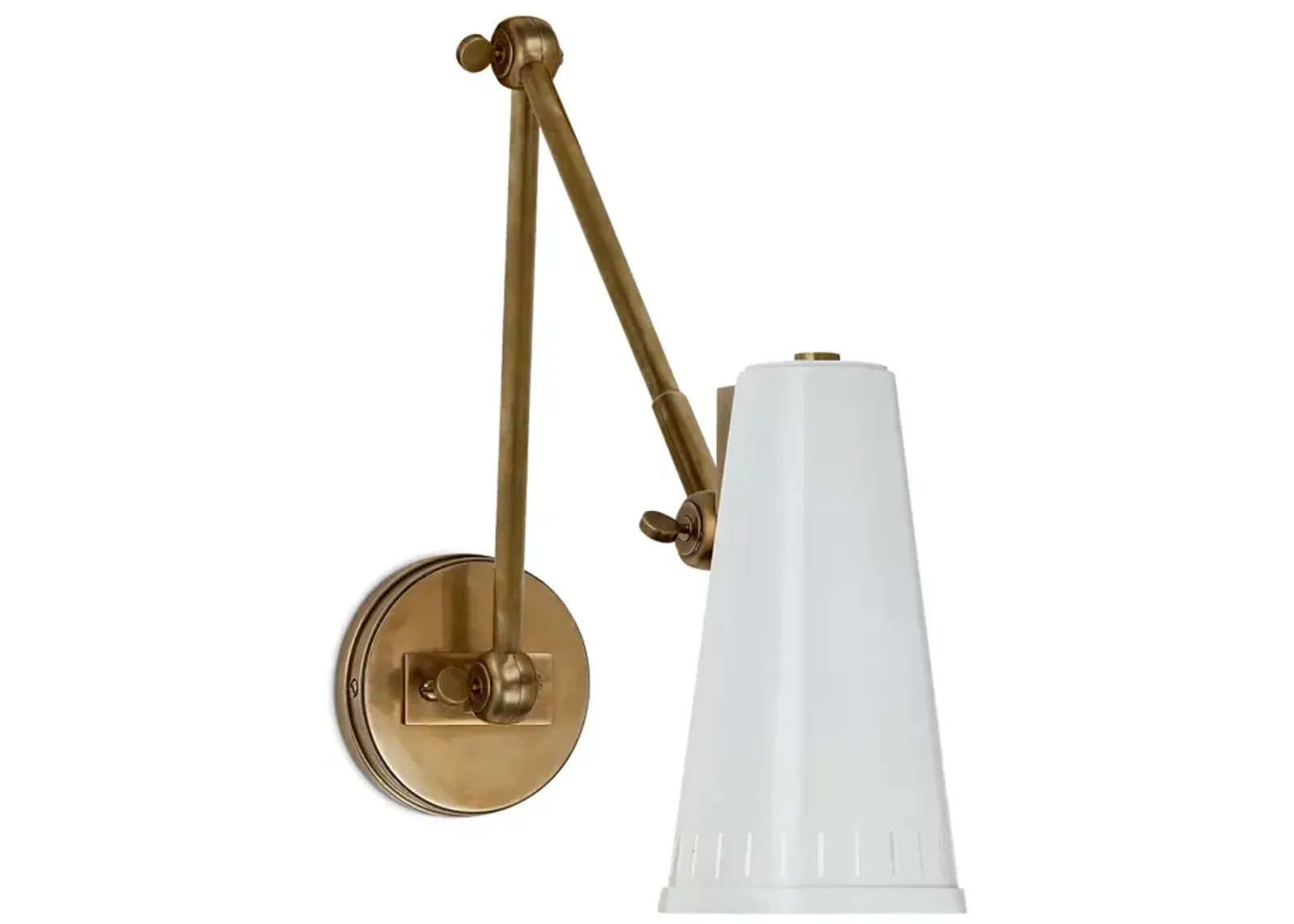 Thomas O'Brien Antonio Adjustable Two-Arm Wall Lamp