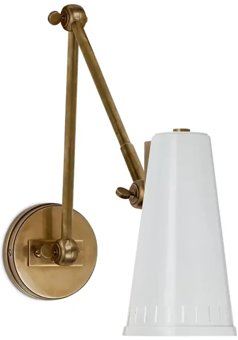 Thomas O'Brien Antonio Adjustable Two-Arm Wall Lamp