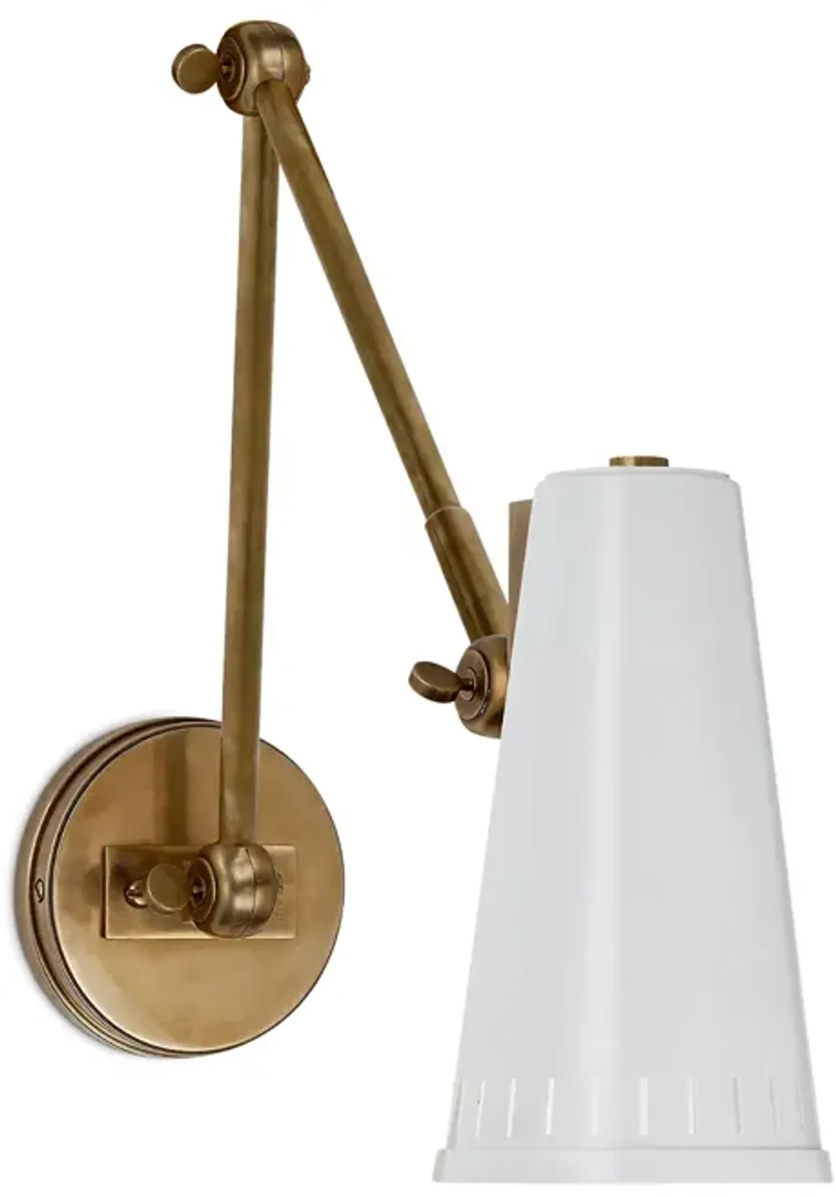 Thomas O'Brien Antonio Adjustable Two-Arm Wall Lamp