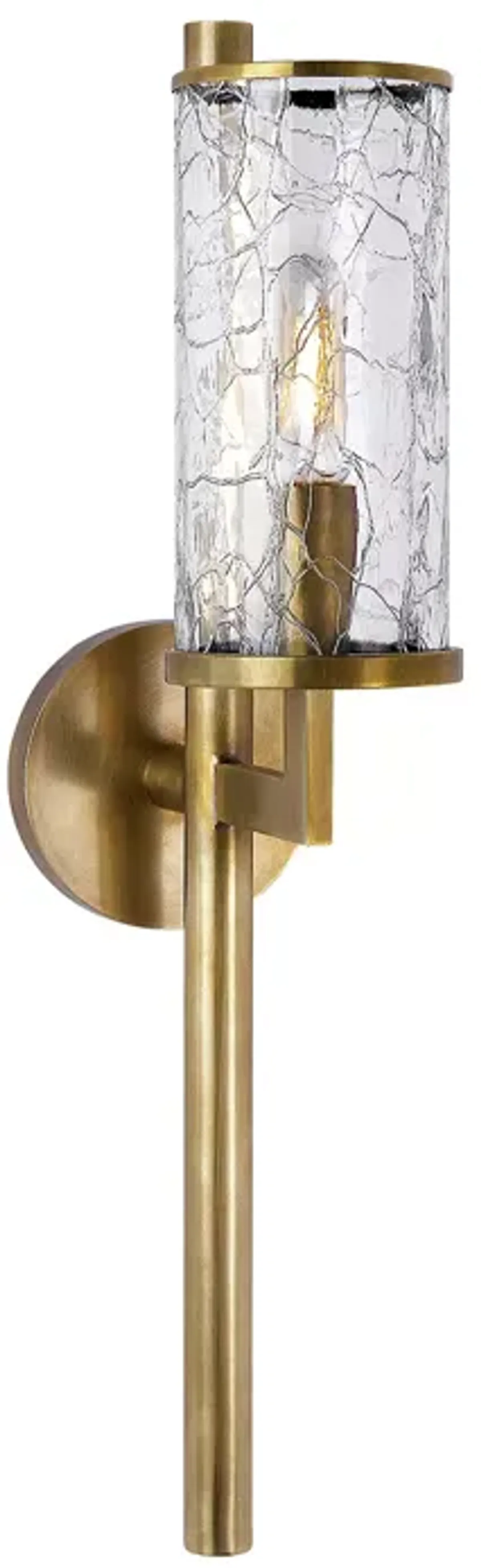 Kelly Wearstler Liaison Single Sconce with Crackle Glass Shade