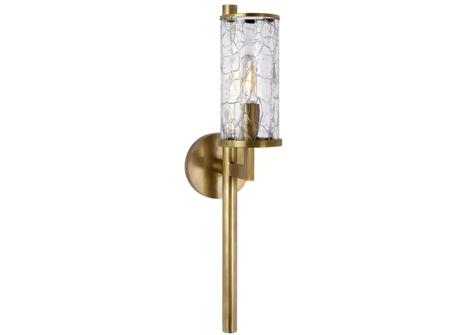 Kelly Wearstler Liaison Single Sconce with Crackle Glass Shade