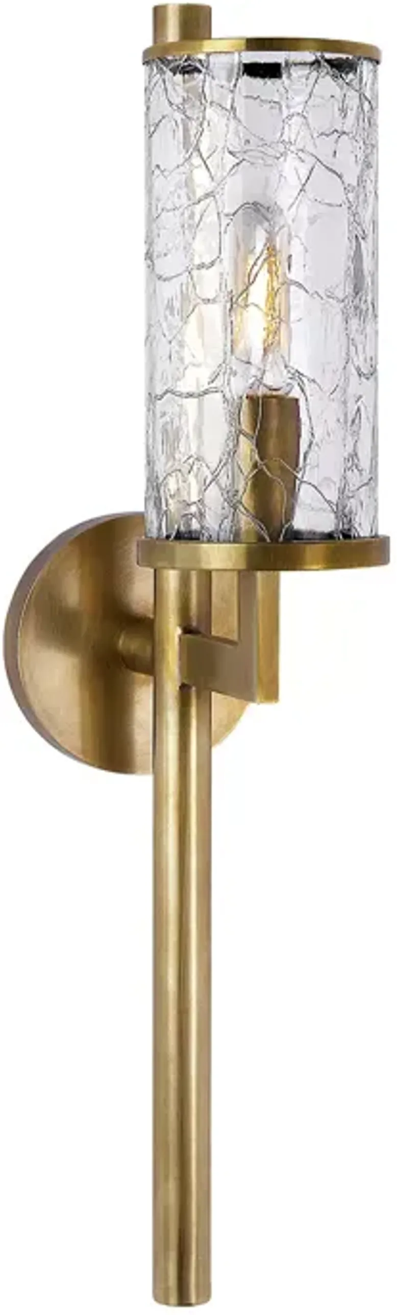 Kelly Wearstler Liaison Single Sconce with Crackle Glass Shade