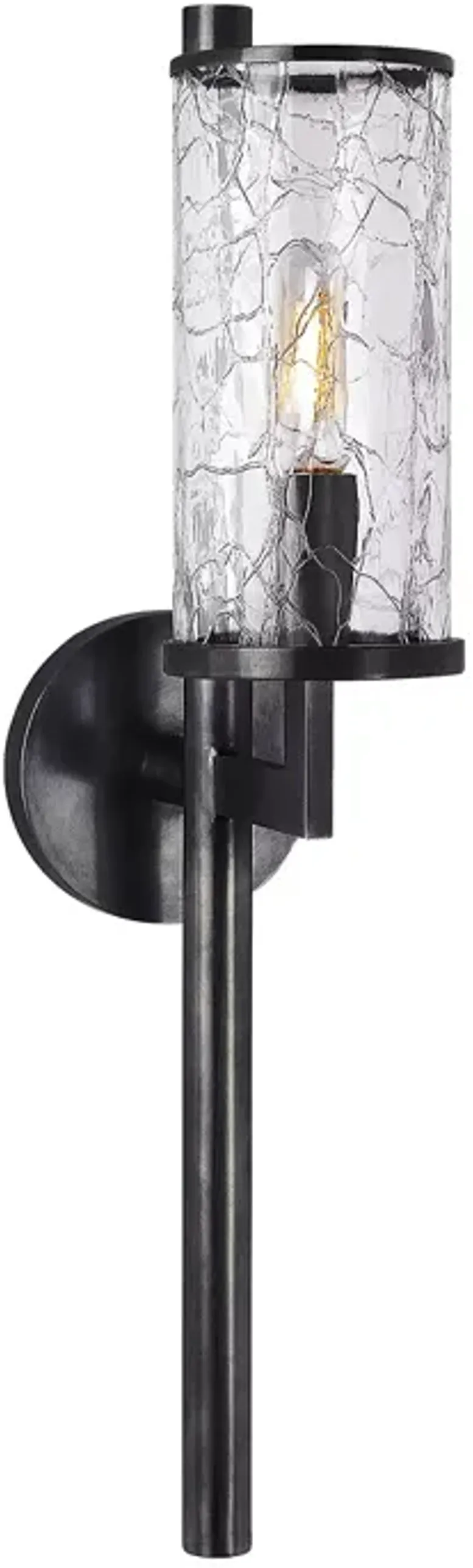 Kelly Wearstler Liaison Single Sconce with Crackle Glass Shade