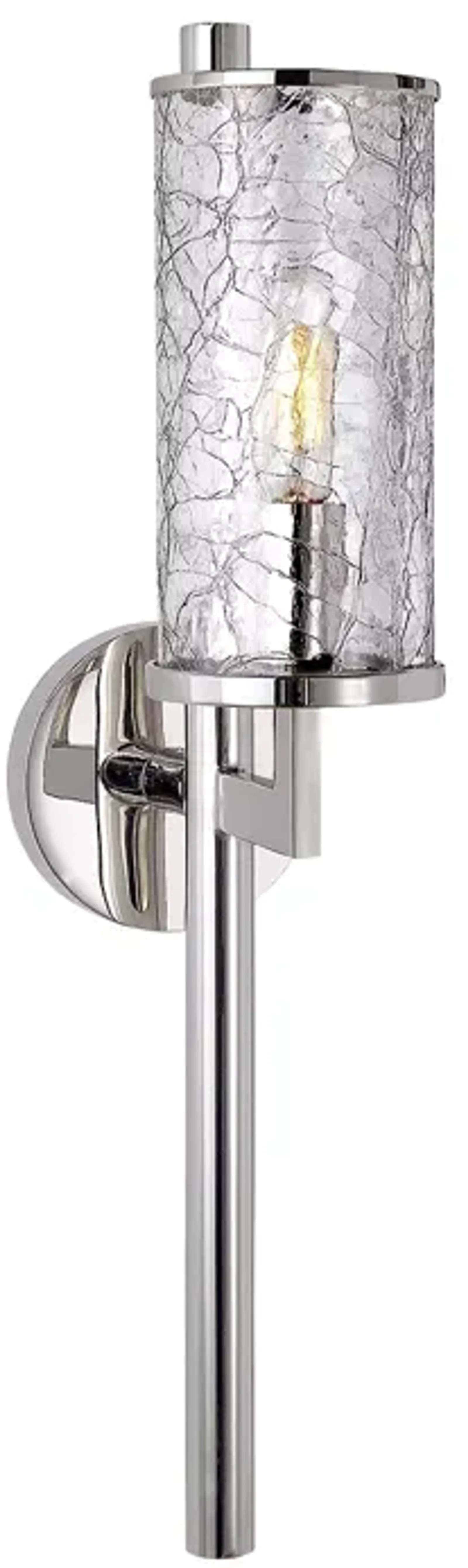 Kelly Wearstler Liaison Single Sconce with Crackle Glass Shade