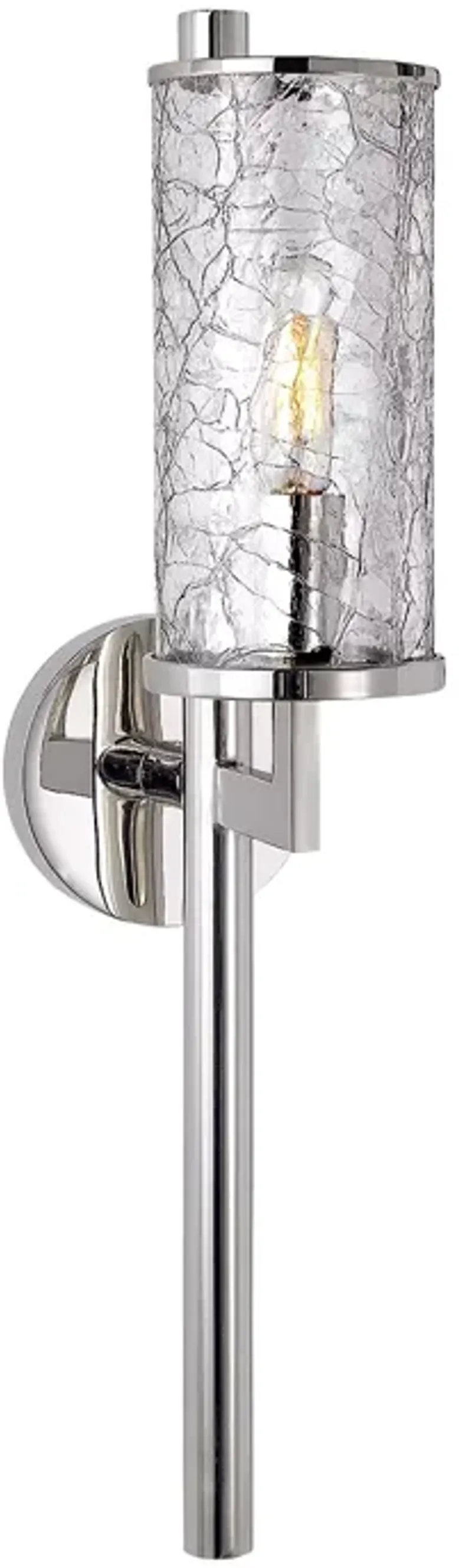 Kelly Wearstler Liaison Single Sconce with Crackle Glass Shade