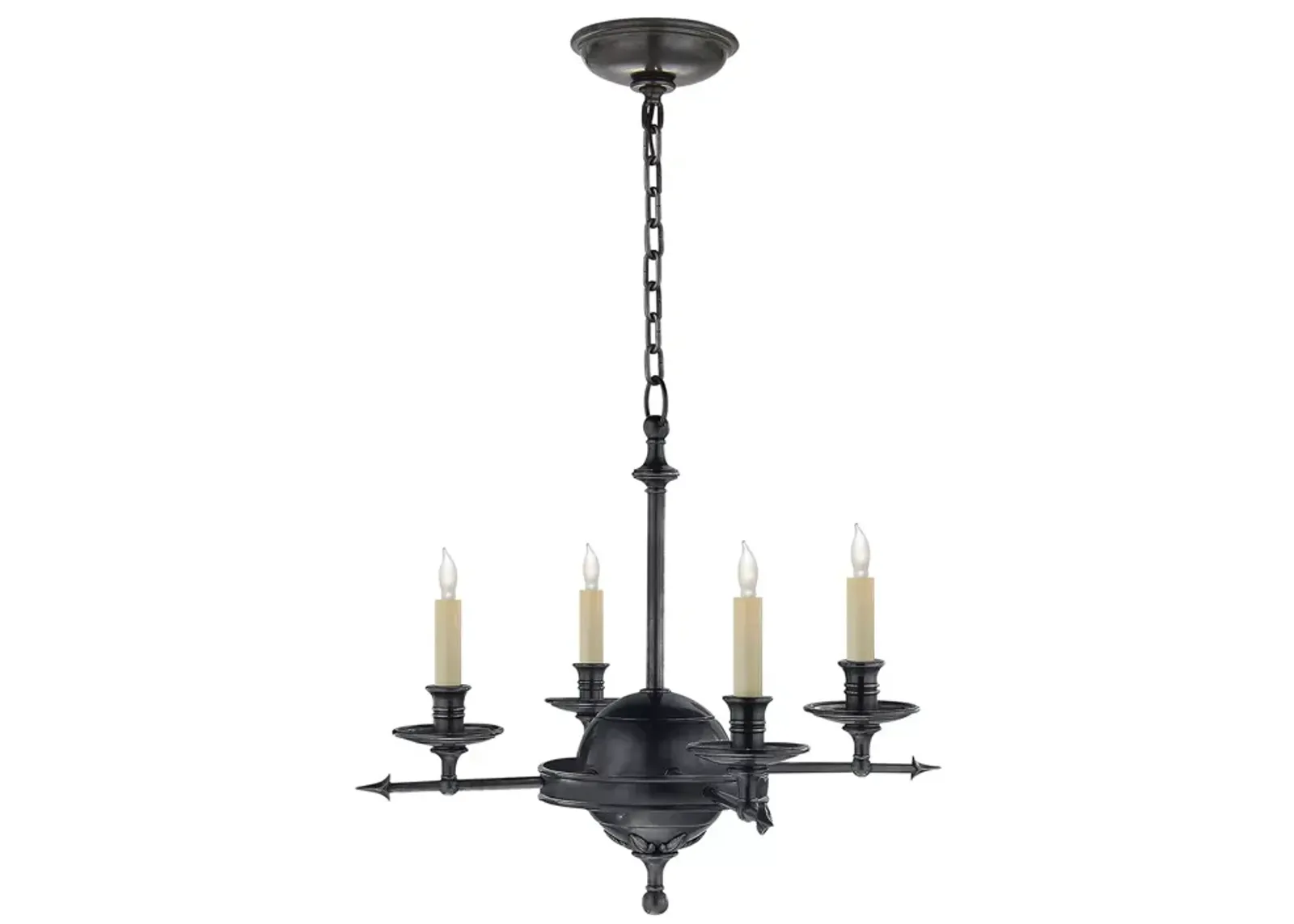 Chapman & Myers Leaf and Arrow Small Chandelier