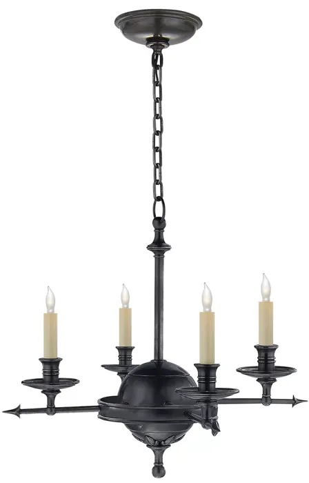 Chapman & Myers Leaf and Arrow Small Chandelier