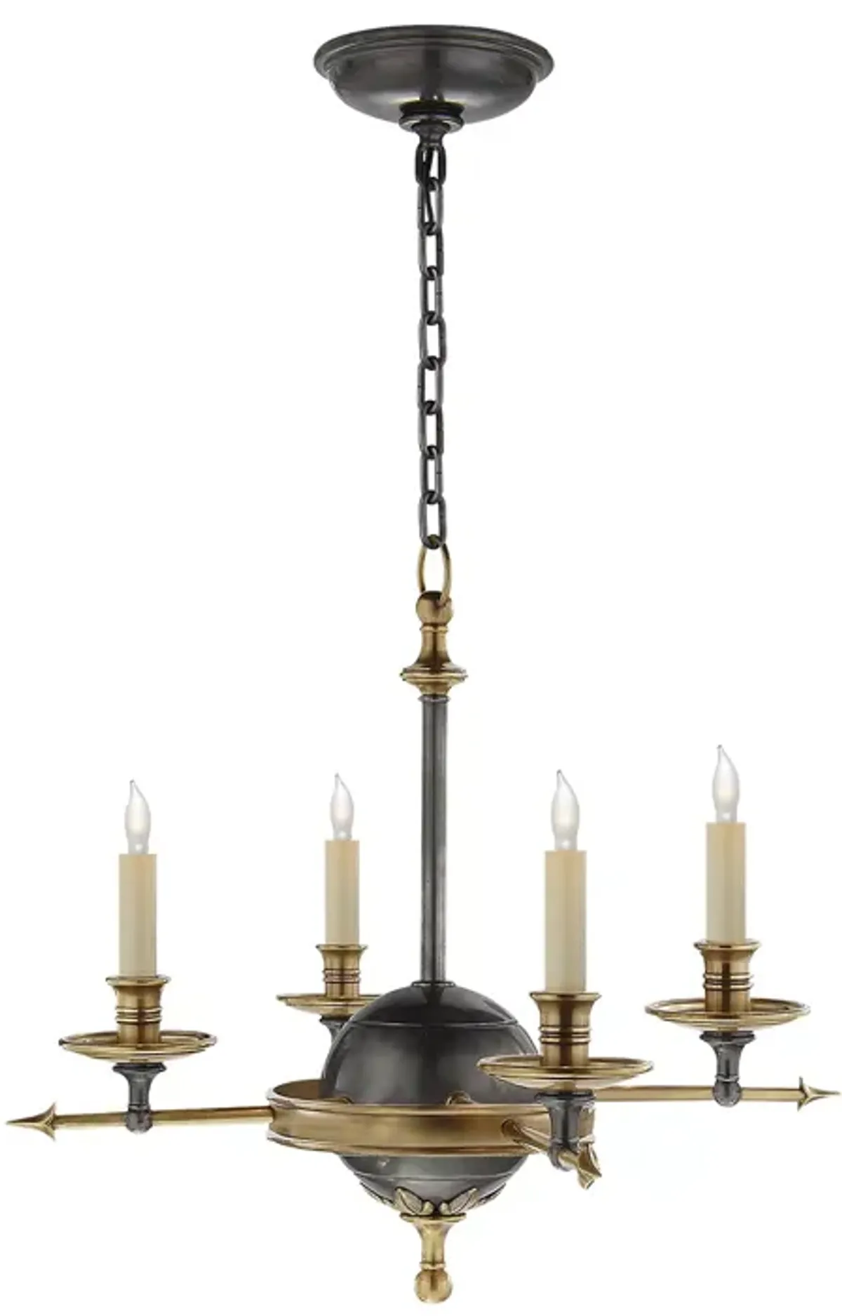 Chapman & Myers Leaf and Arrow Small Chandelier