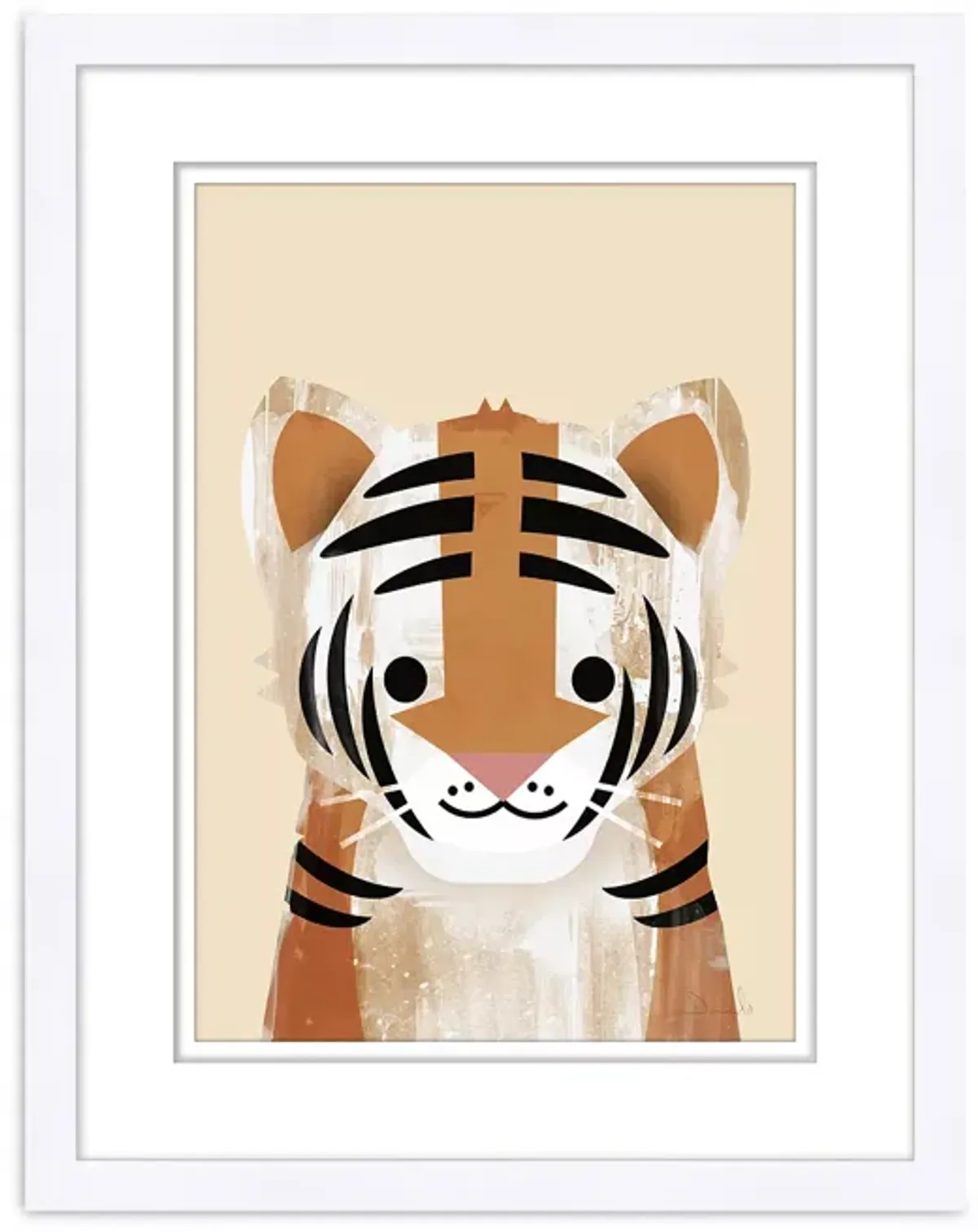 Bloomingdale's Artisan Collection Pastel Tiger Wall Art