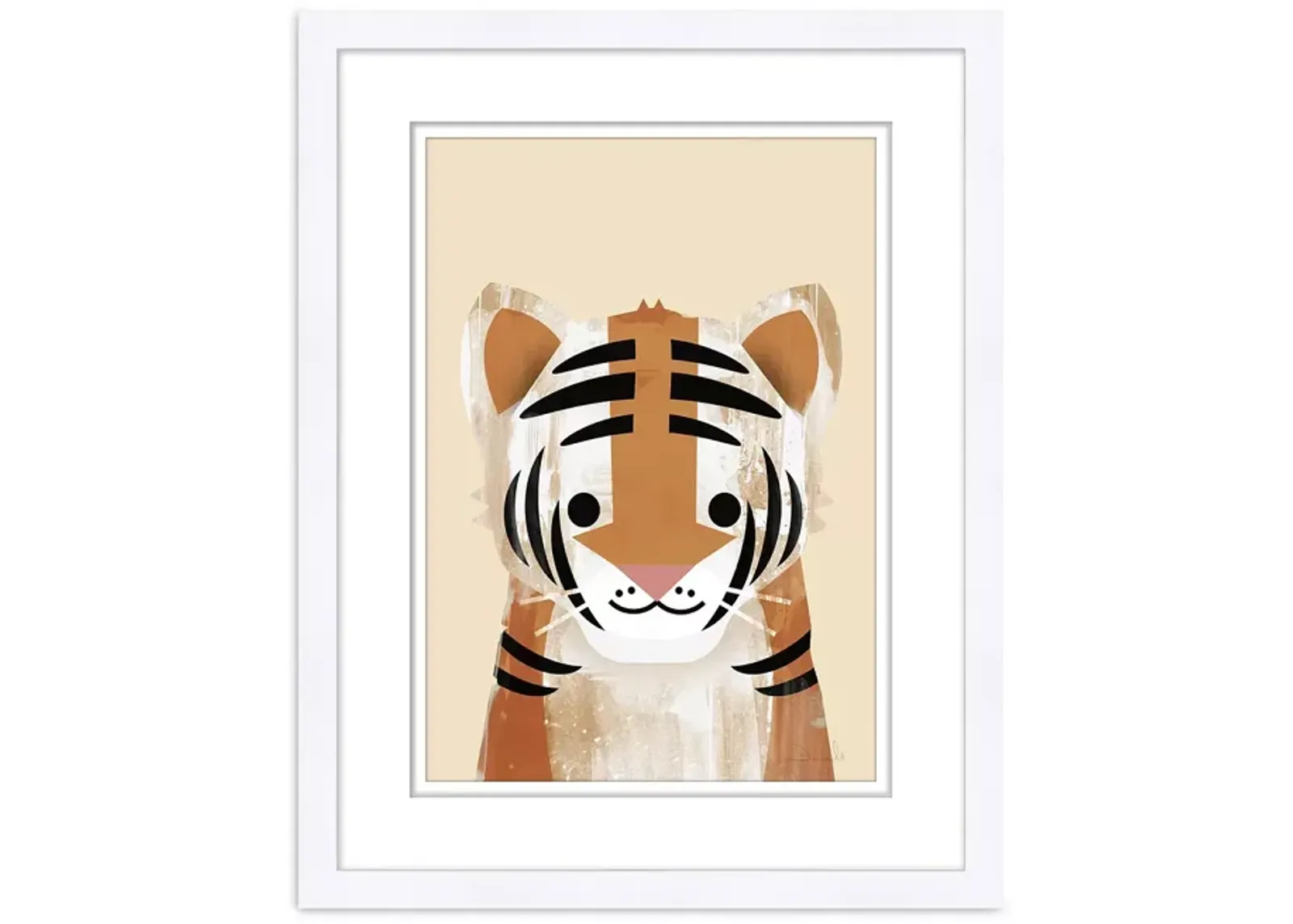 Bloomingdale's Artisan Collection Pastel Tiger Wall Art