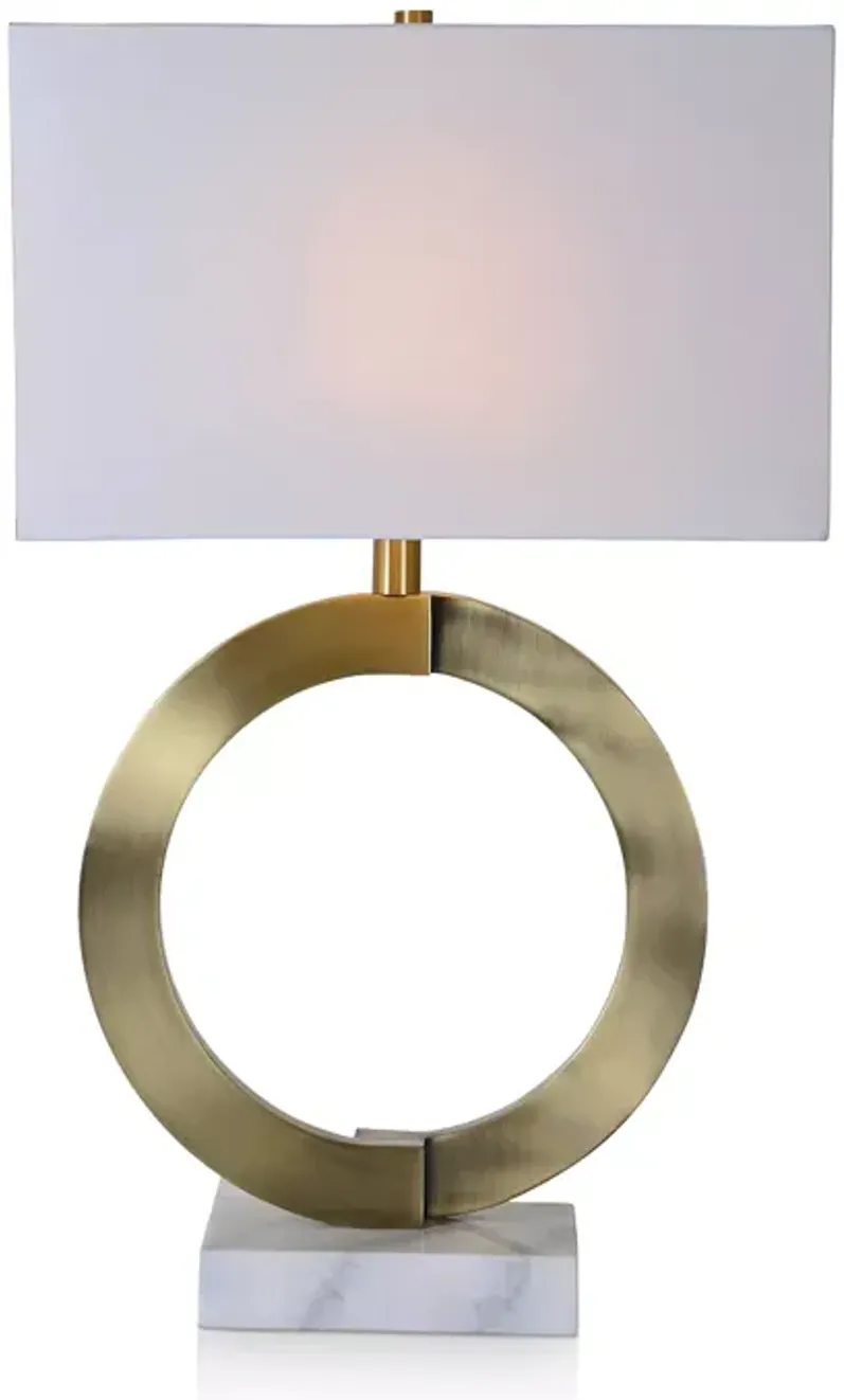 Ren-Wil Skyler Brass & Marble Table Lamp