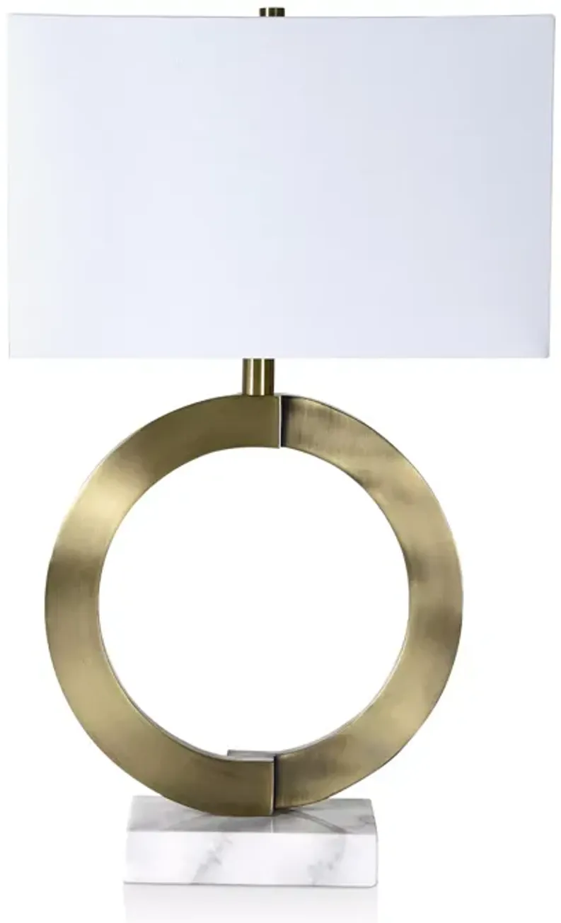 Ren-Wil Skyler Brass & Marble Table Lamp