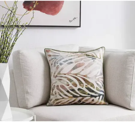 Ren-Wil Wynona Leaf and Scenery Decorative Pillow, 20" x 20"
