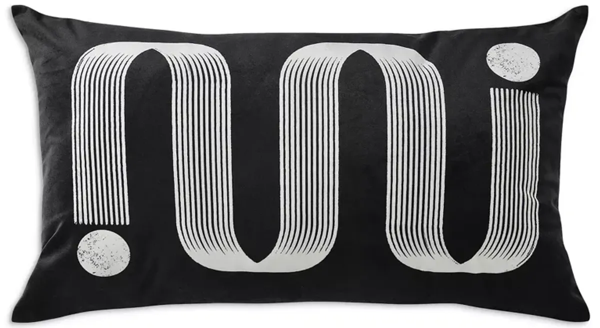 Ren-Wil Zora Printed Decorative Pillow, 25" x 15"