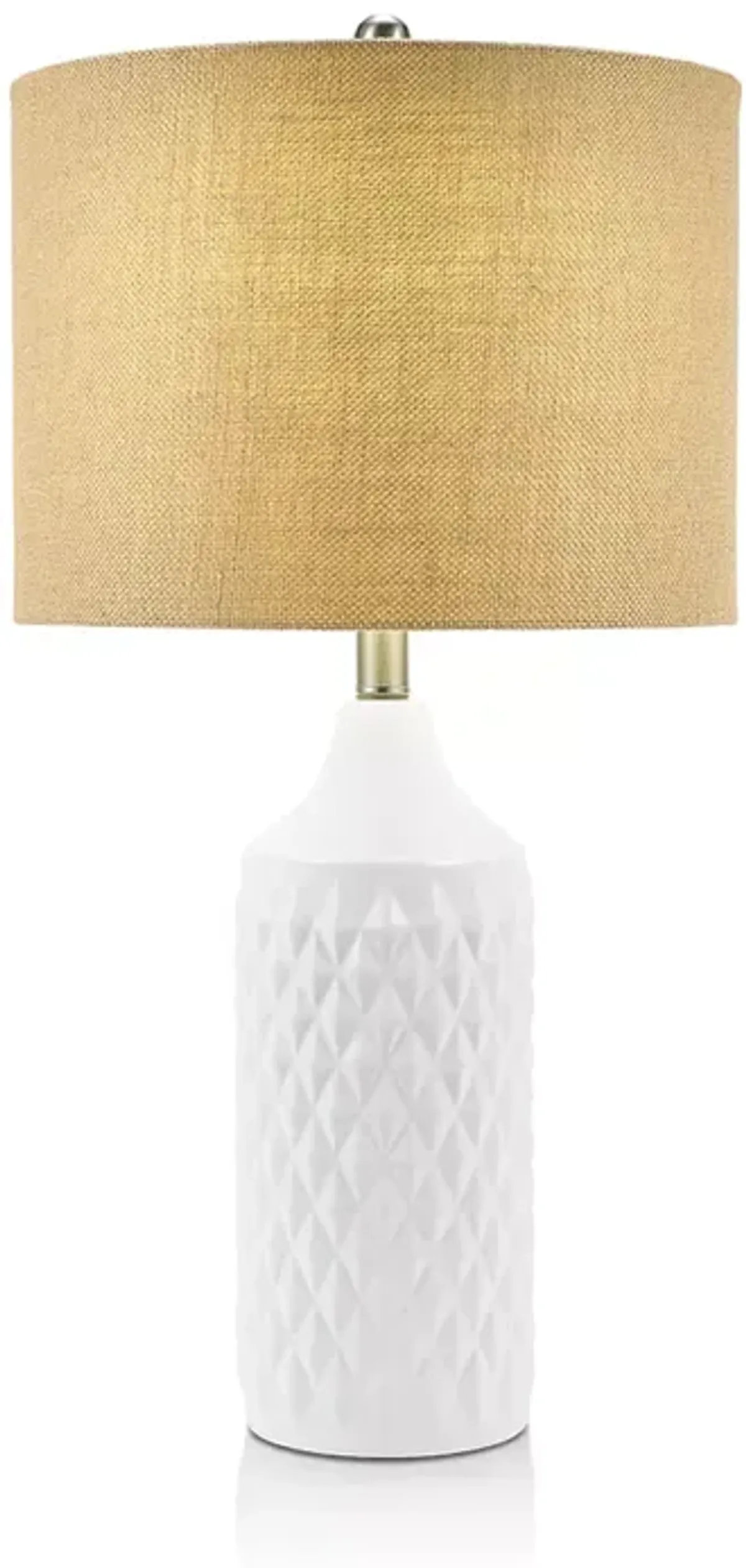 Cresswell Cassie 26" Quilted-Ceramic Lamp  