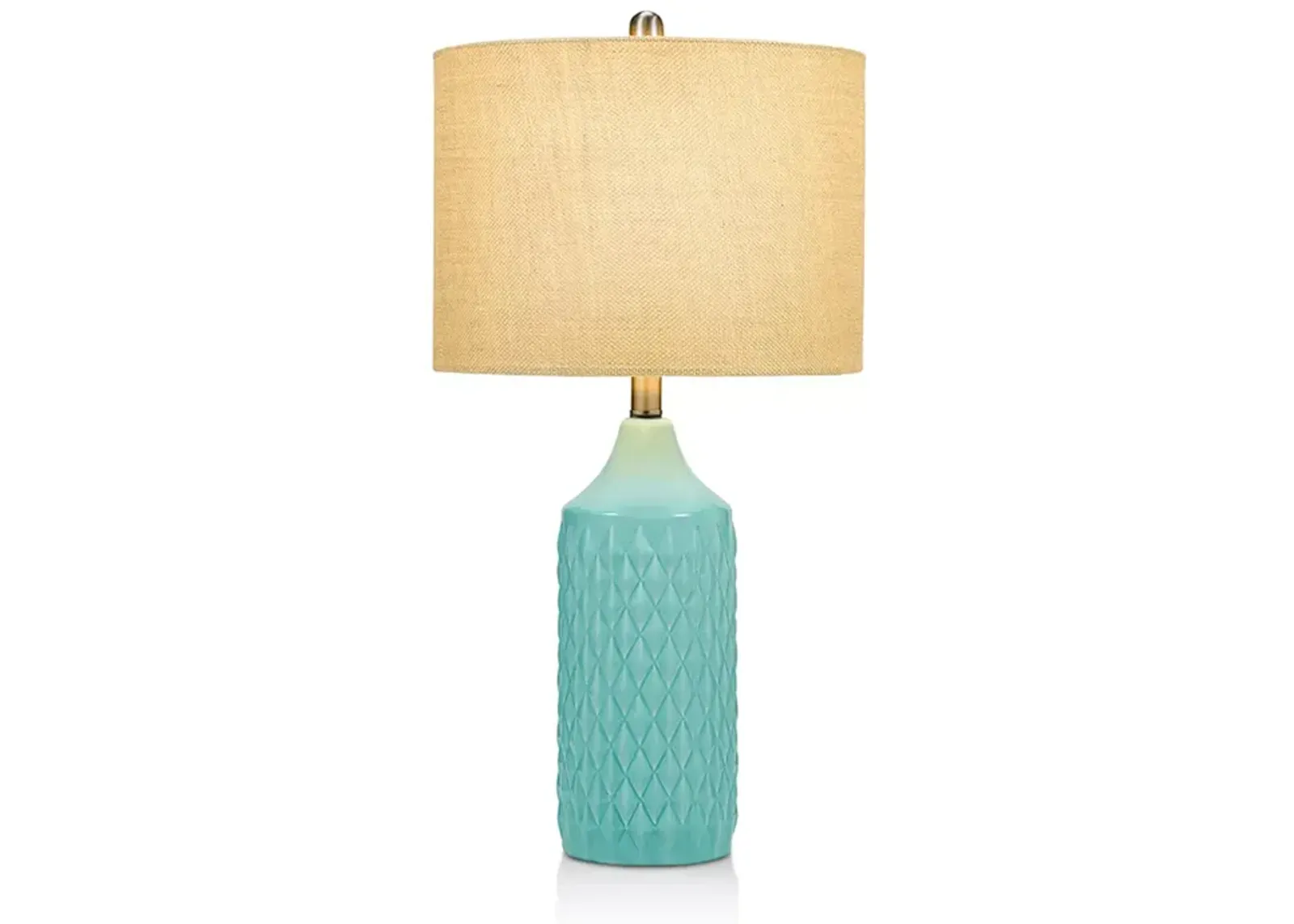 Cresswell Cassie 26" Quilted-Ceramic Lamp  