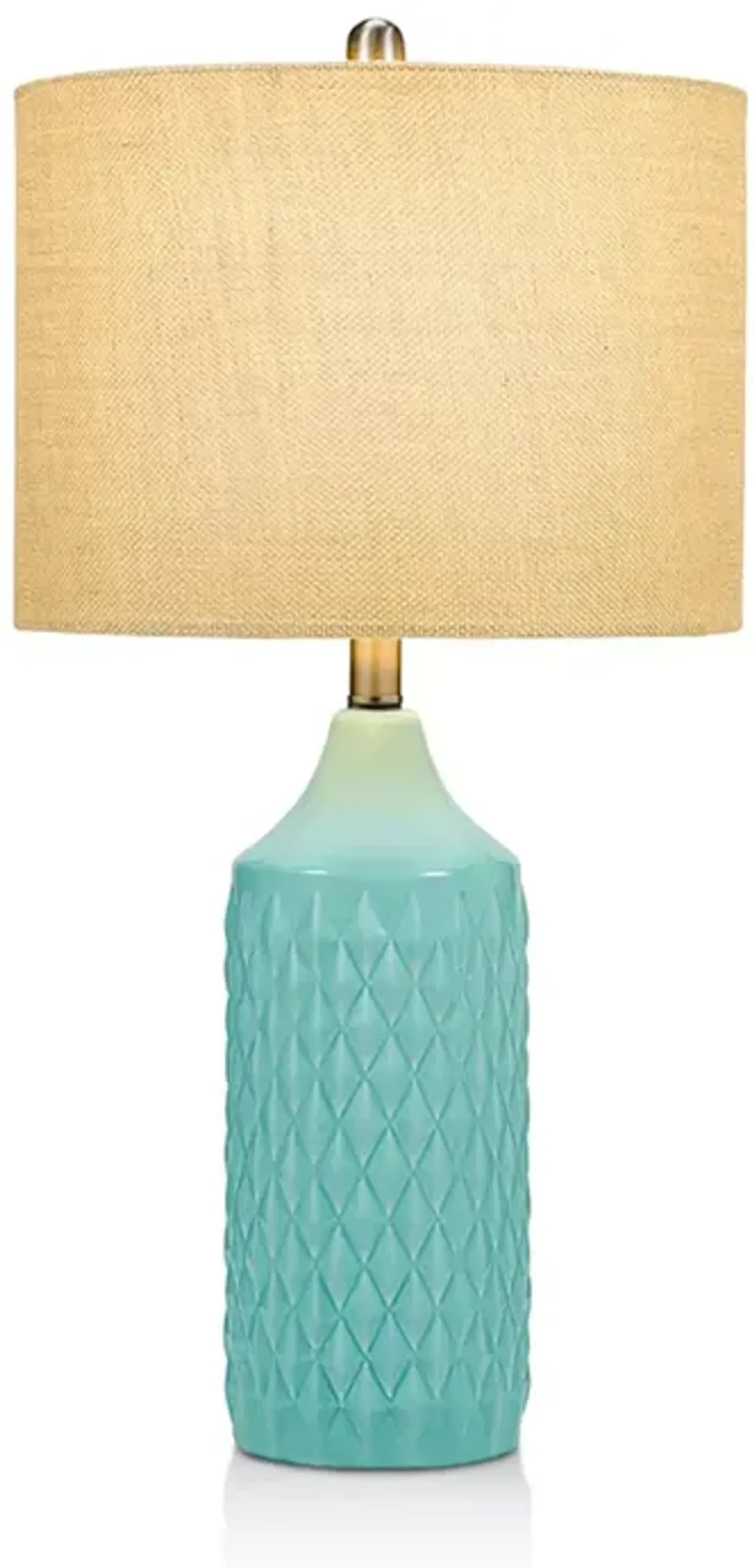 Cresswell Cassie 26" Quilted-Ceramic Lamp  