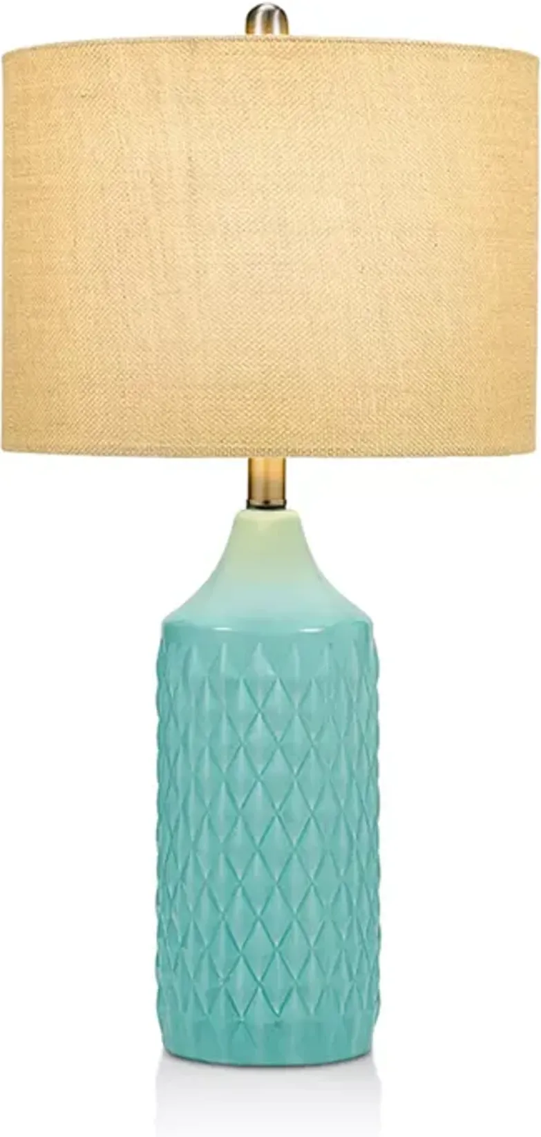 Cresswell Cassie 26" Quilted-Ceramic Lamp  