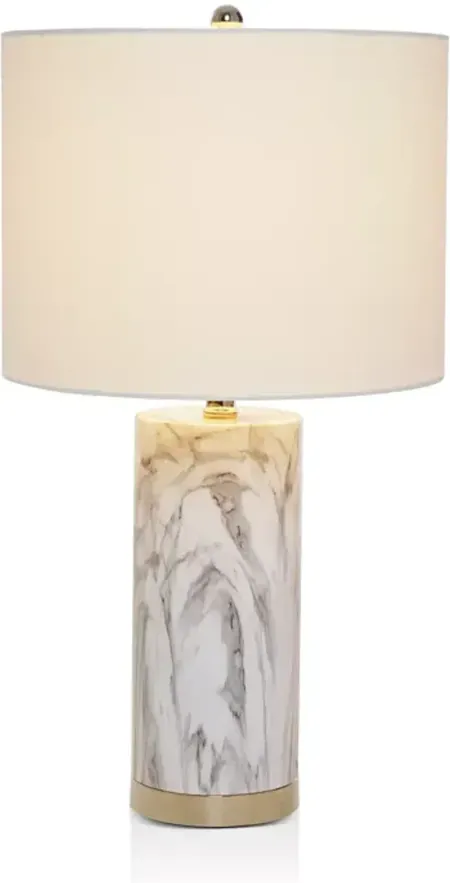 Cresswell Morgan Faux-Marble Table Lamp 