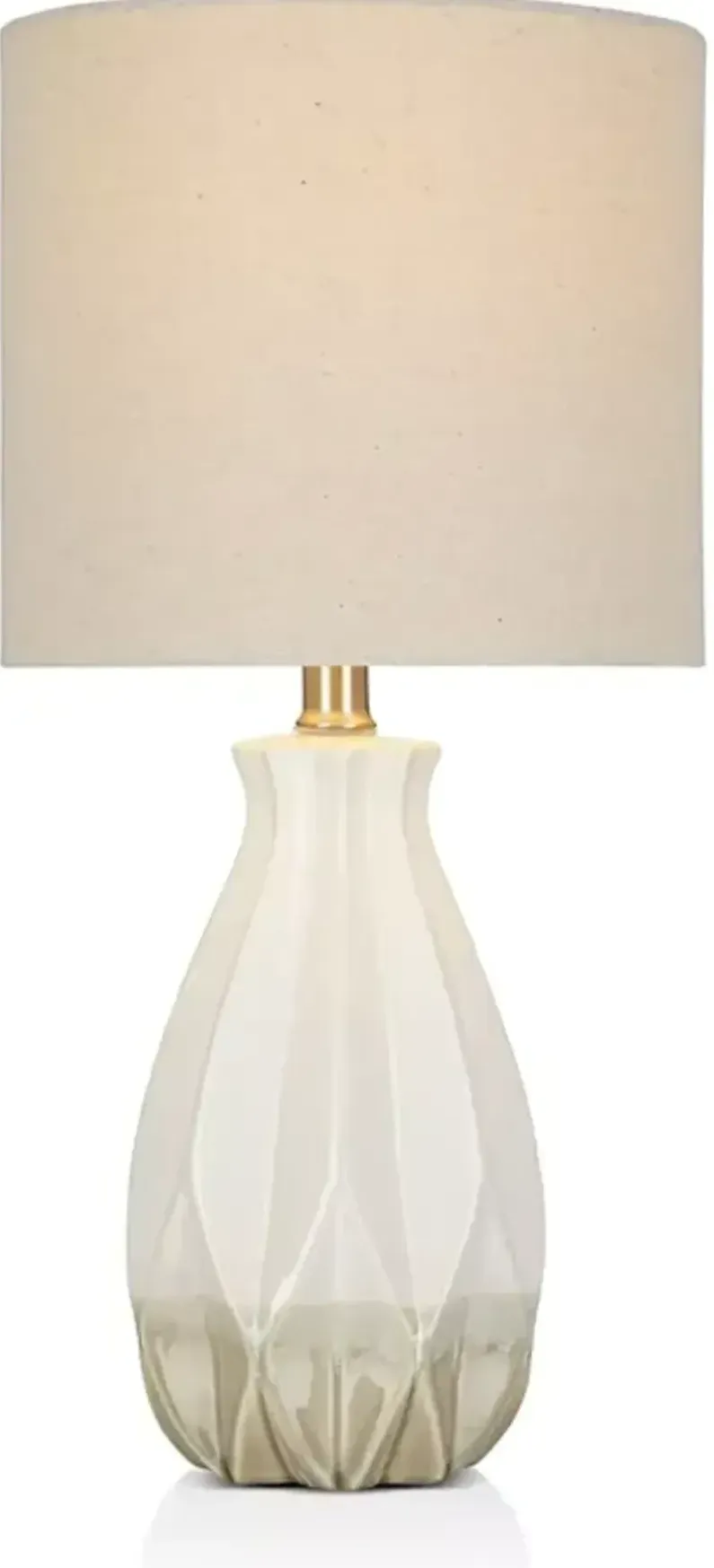 Cresswell 19" White Ceramic Accent Lamp 