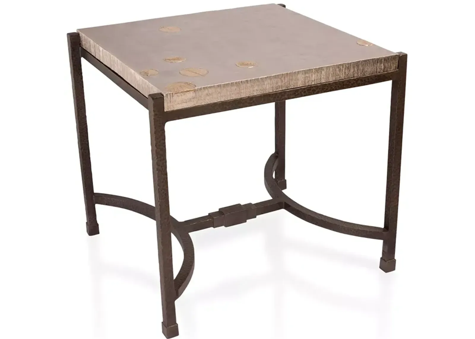 Michael Aram Fallen Leaves Square Side Table 