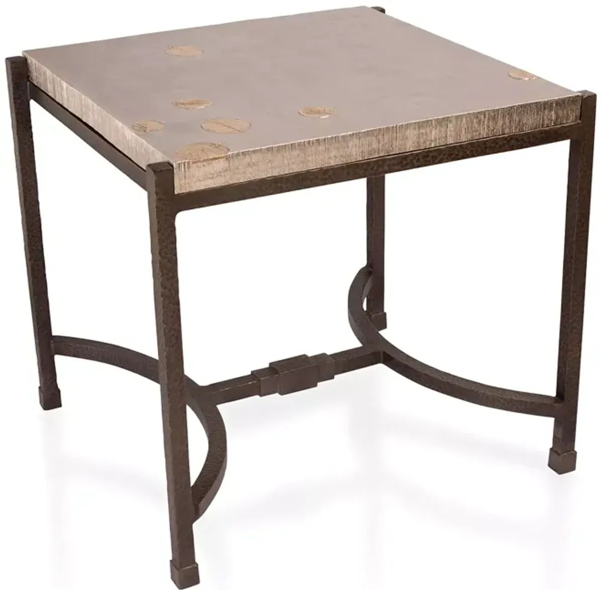 Michael Aram Fallen Leaves Square Side Table 