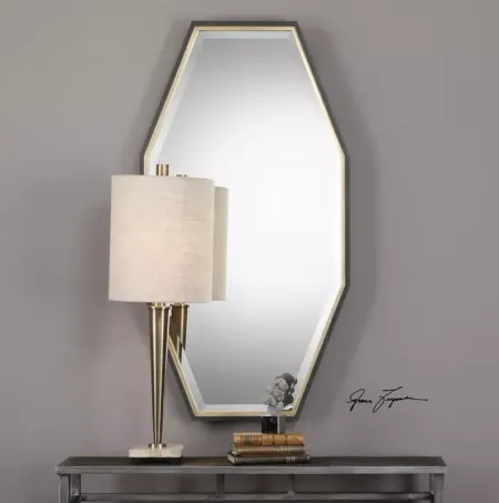 Uttermost Savion Gold Tone Octagon Mirror