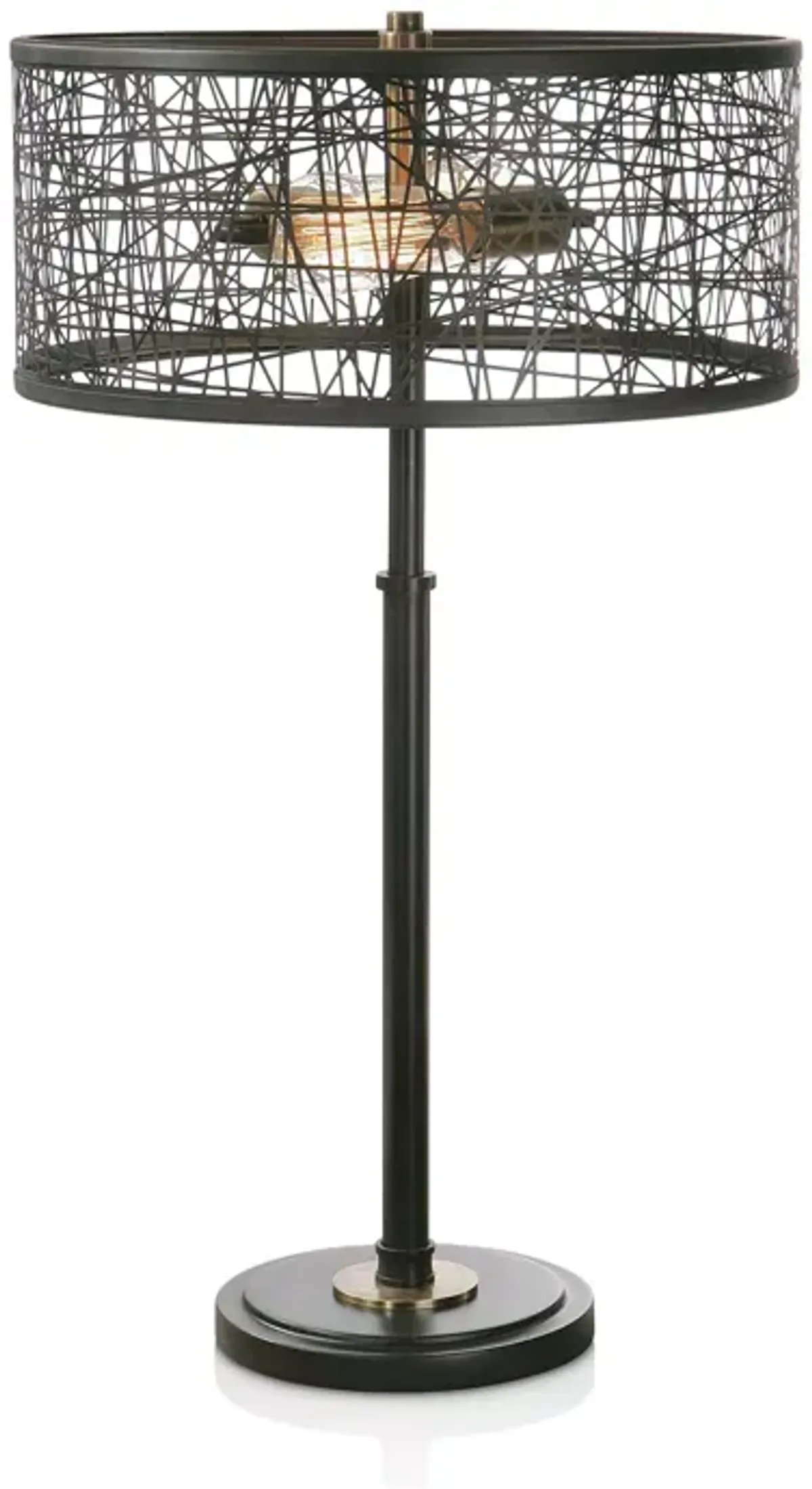 Uttermost Alita Black Drum Shade Lamp